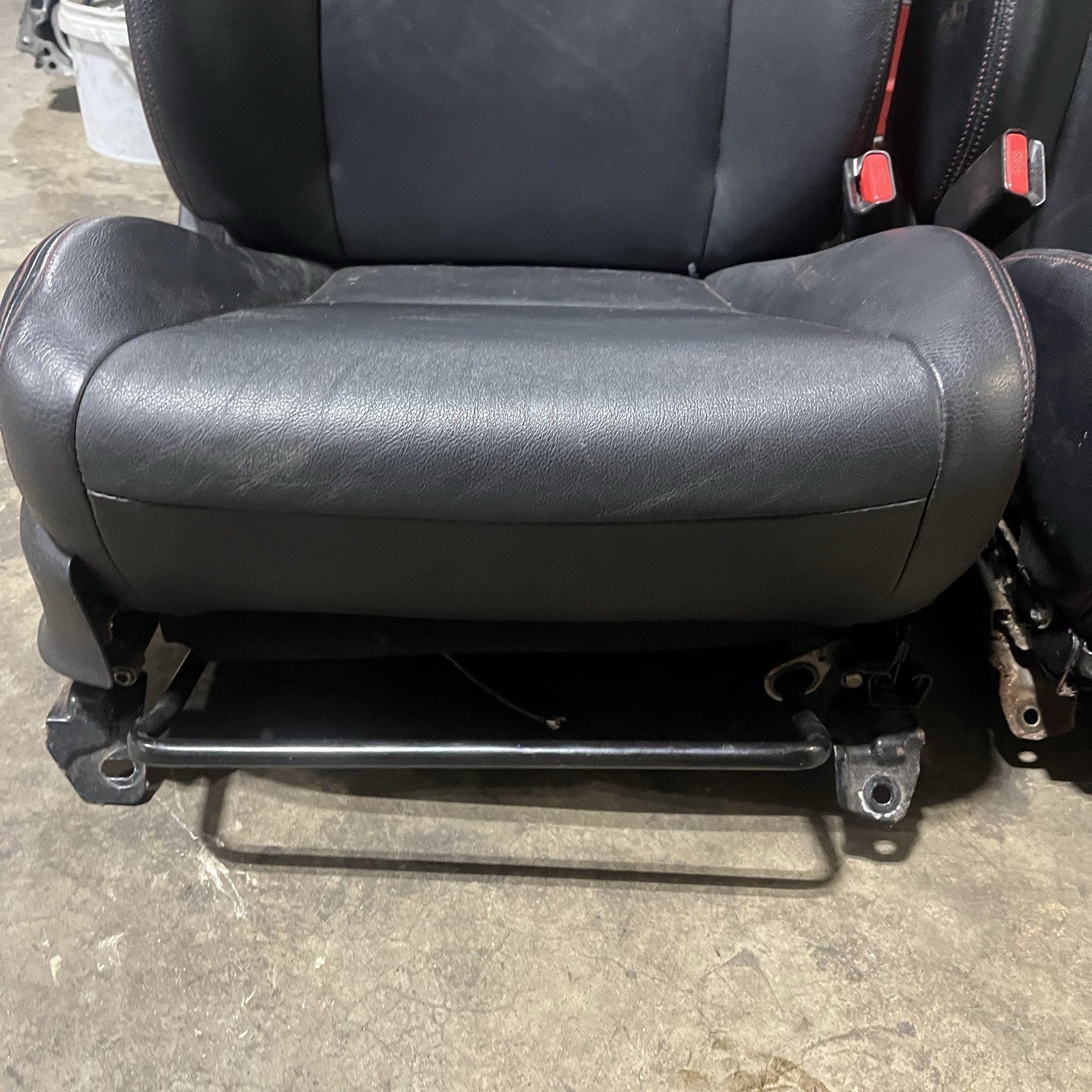☑️ 2008-14 SUBARU WRX STI LIMITED OEM FRONT LEATHER SEAT PAIR LEFT RIGHT FACTORY