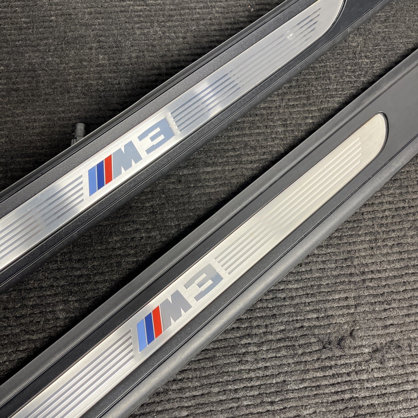 ☑️ 08-13 OEM BMW E92 E93 M3 Door Sill Plate Molding Trim Left Right SET M3