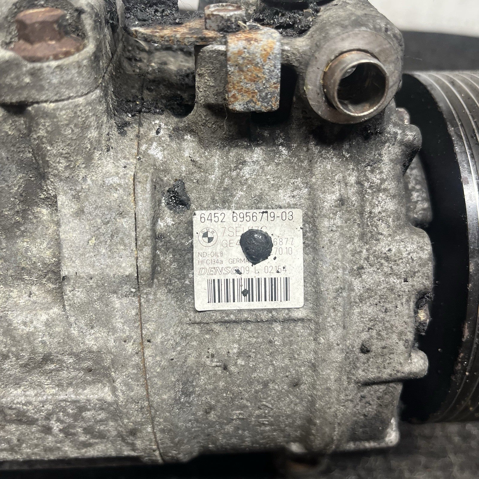 ☑️ BMW E92 135i 335i N54 N55 ENGINE A/C AC COMPRESSOR AIR CONDITIONING UNIT OEM