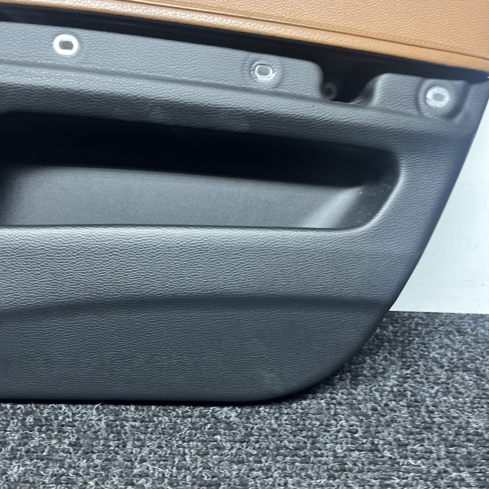 ☑️ 07-13 OEM BMW E93 E92 Front Passenger Door Card Panels SADDLE BROWN LEATHER