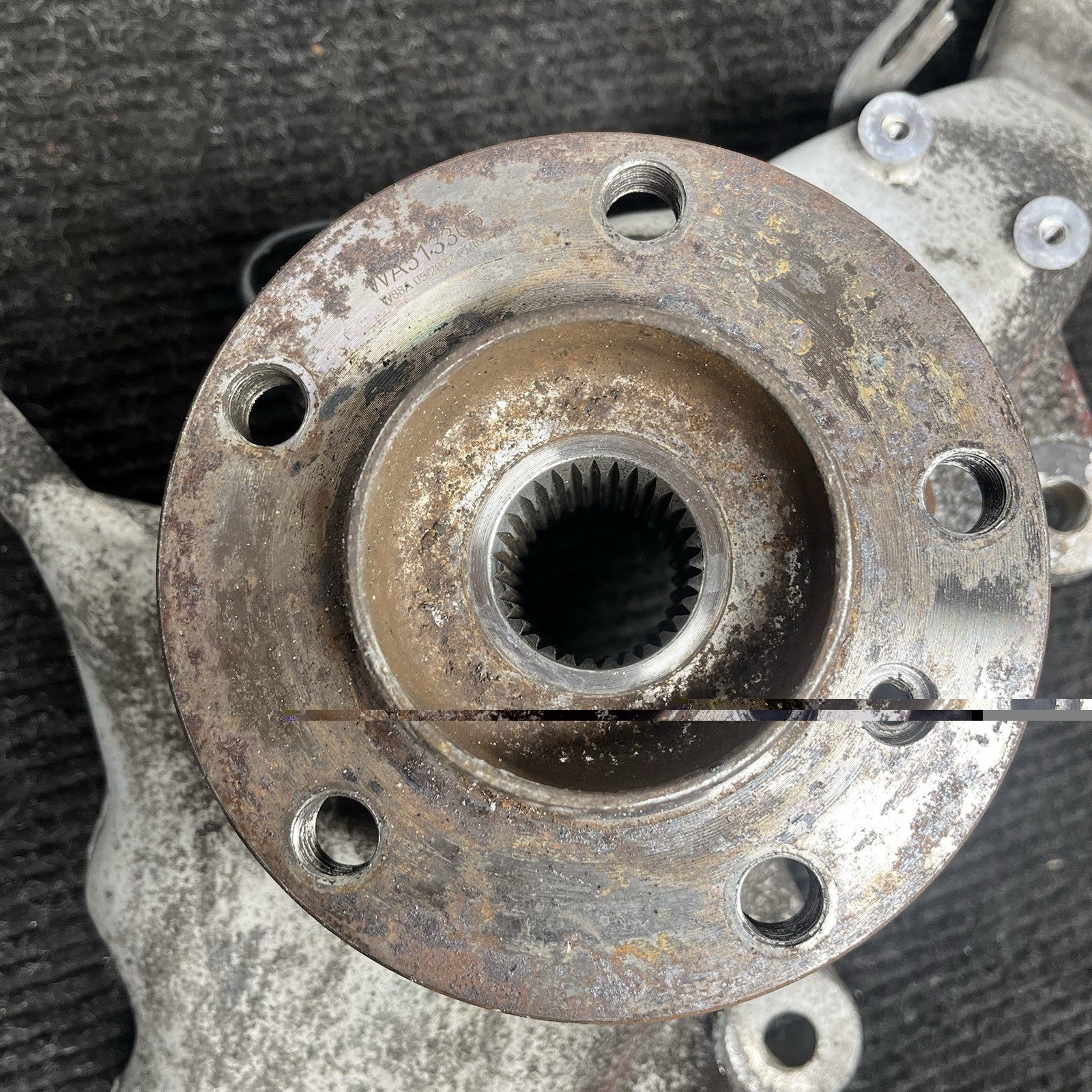 ☑️OEM BMW E70 F15 F16 X5 X6 Front Left Driver Spindle Hub Carrier KnuckleBearing