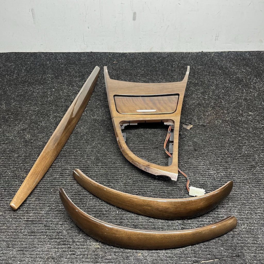 ☑️ 08-13 OEM BMW E82 E88 135 Dash Center Console Door Wood Interior Trim SET