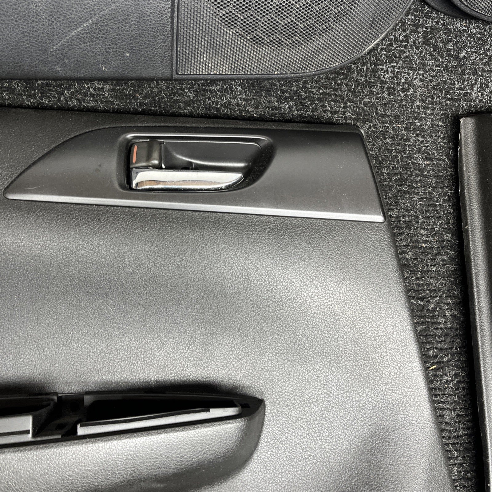 ☑️ 2011-2014 SUBARU IMPREZA WRX & STI DOOR PANELS DOOR CARDS BLACK/RED STITCHED