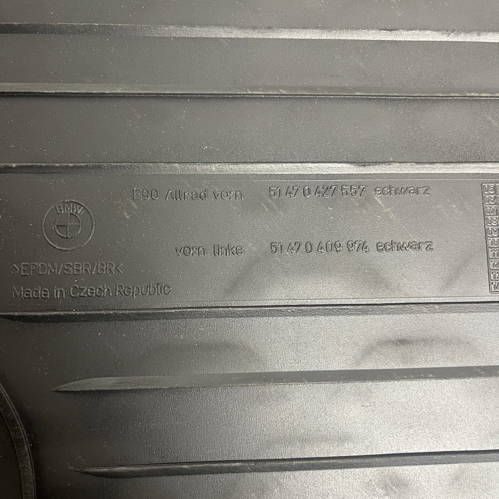 ☑️ BMW 06-12 3-Series Original E90 All-Weather Rubber Floor Mat OEM Front Rear