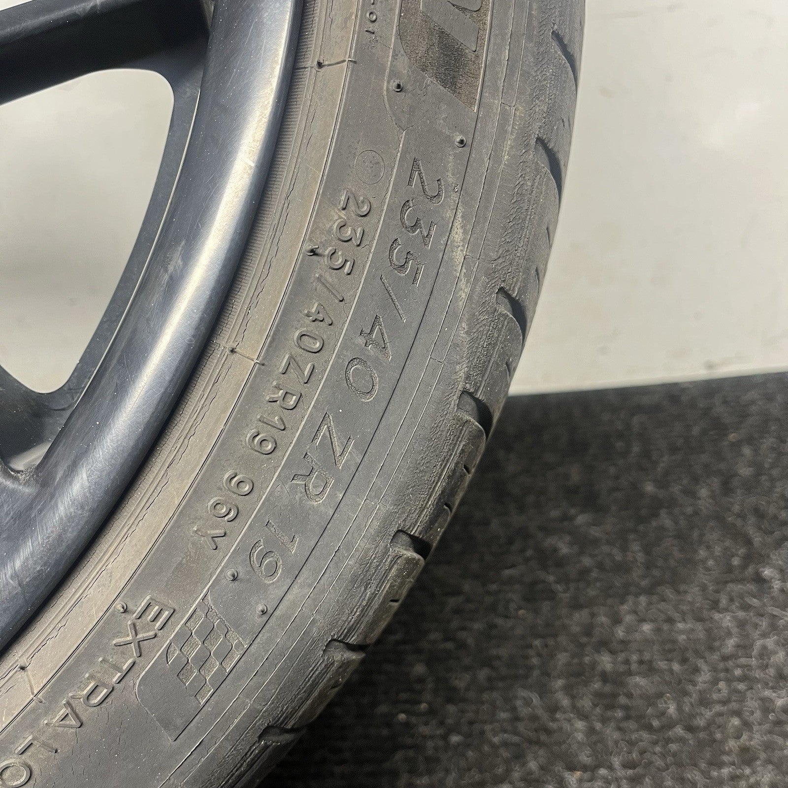 ☑️ APEX ARC-8 WHEEL RIM TIRE 19 X 9 ET 28 BLACK MICHELIN PS AS4 235/40/19