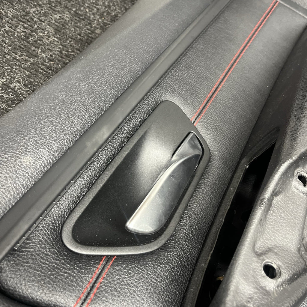 ☑️ BMW 2012-2018 F30 FRONT AND REAR DOOR PANEL CARD STITCHED BLACK SET OEM