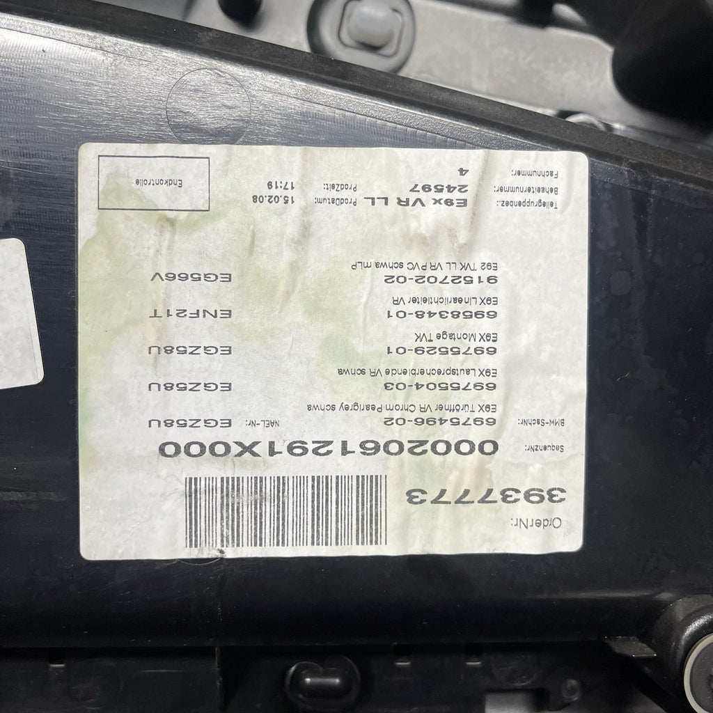 ☑️ 07-13 OEM BMW E93 E92 Front Passenger Door Card Panels Black Dakota LEATHER