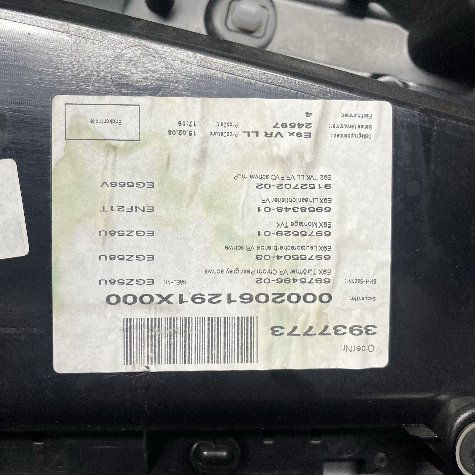 ☑️ 07-13 OEM BMW E93 E92 Front Passenger Door Card Panels Black Dakota LEATHER
