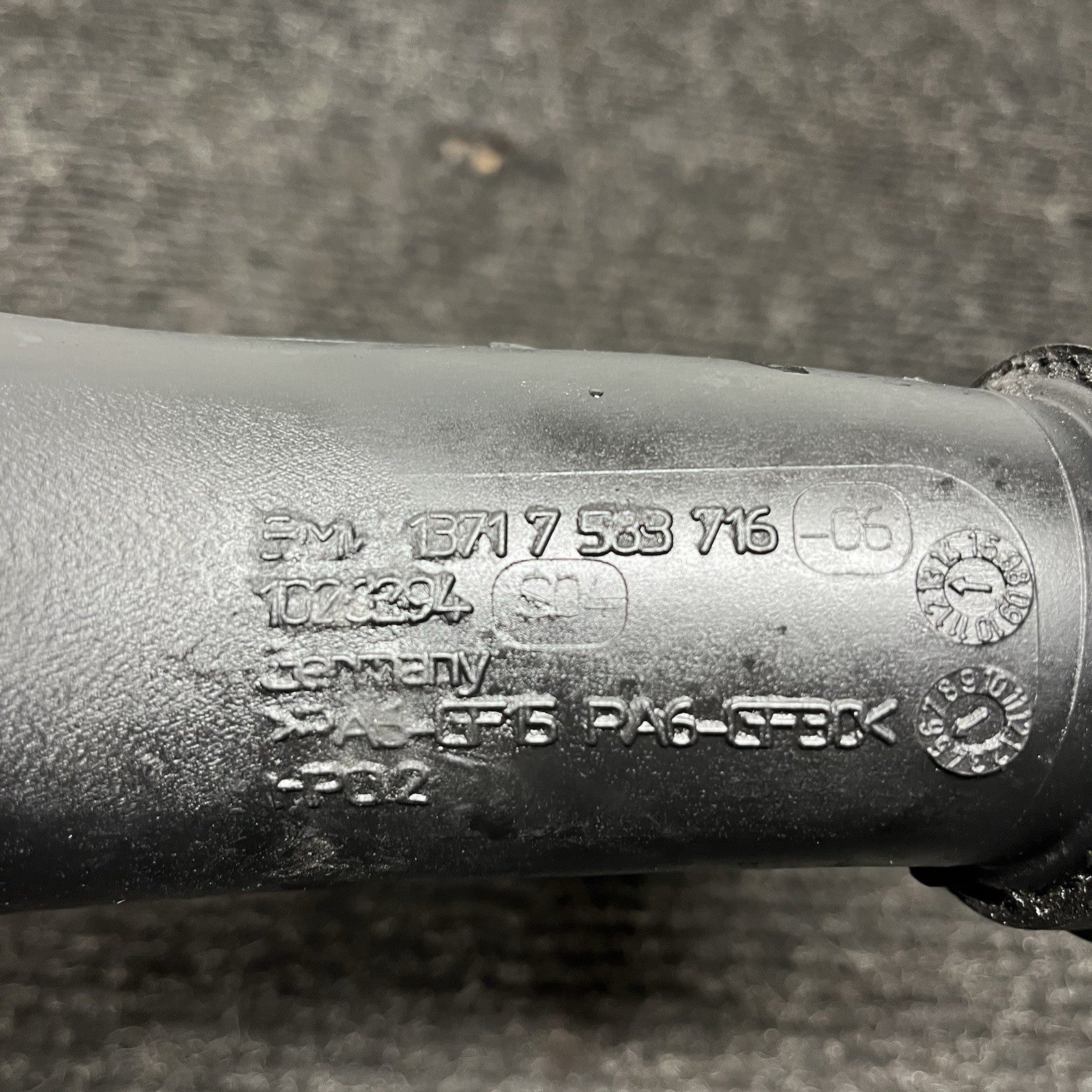 ☑️ 2011 Bmw X5 xDrive35 E70 OEM Passenger Lower Turbo Induction Pipe 7583716