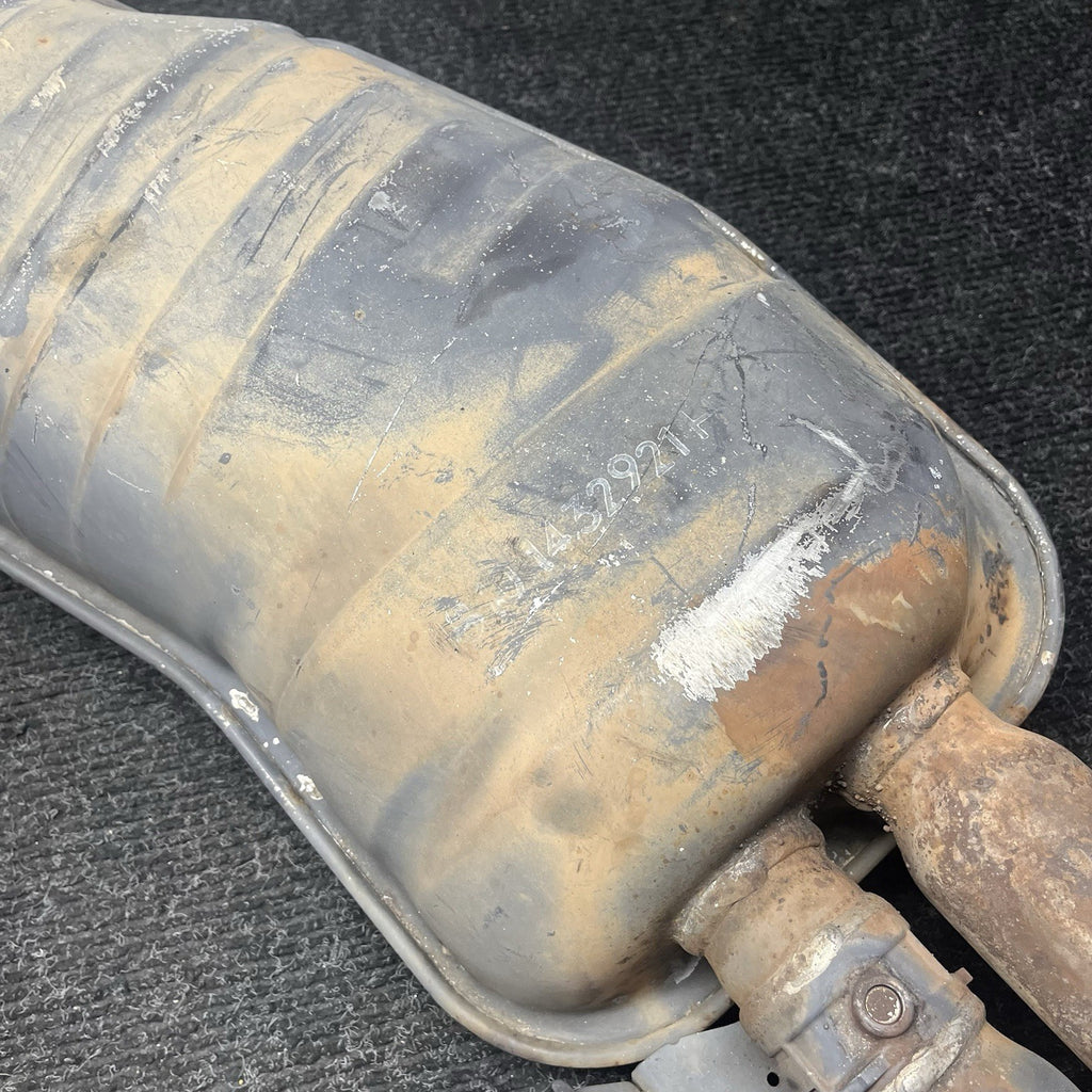 ☑️ 96-99 BMW E36 328i SEDAN M52 REAR EXHAUST MUFFLER W EXHAUST FLAP OEM