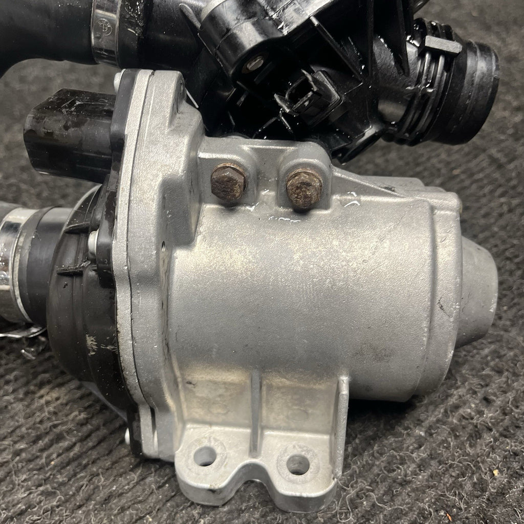 ☑️ OEM BMW E82 E90 E92 F10 F13 N54 N55 Electric Metal Water Pump W/ Thermostat