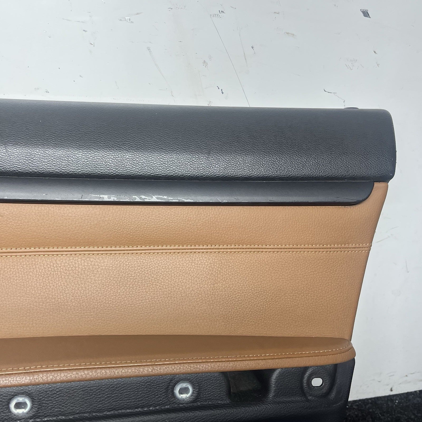 ☑️ 07-13 OEM BMW E92 E93 335 Front Left Right Door Cards Panels Saddle Brown SET
