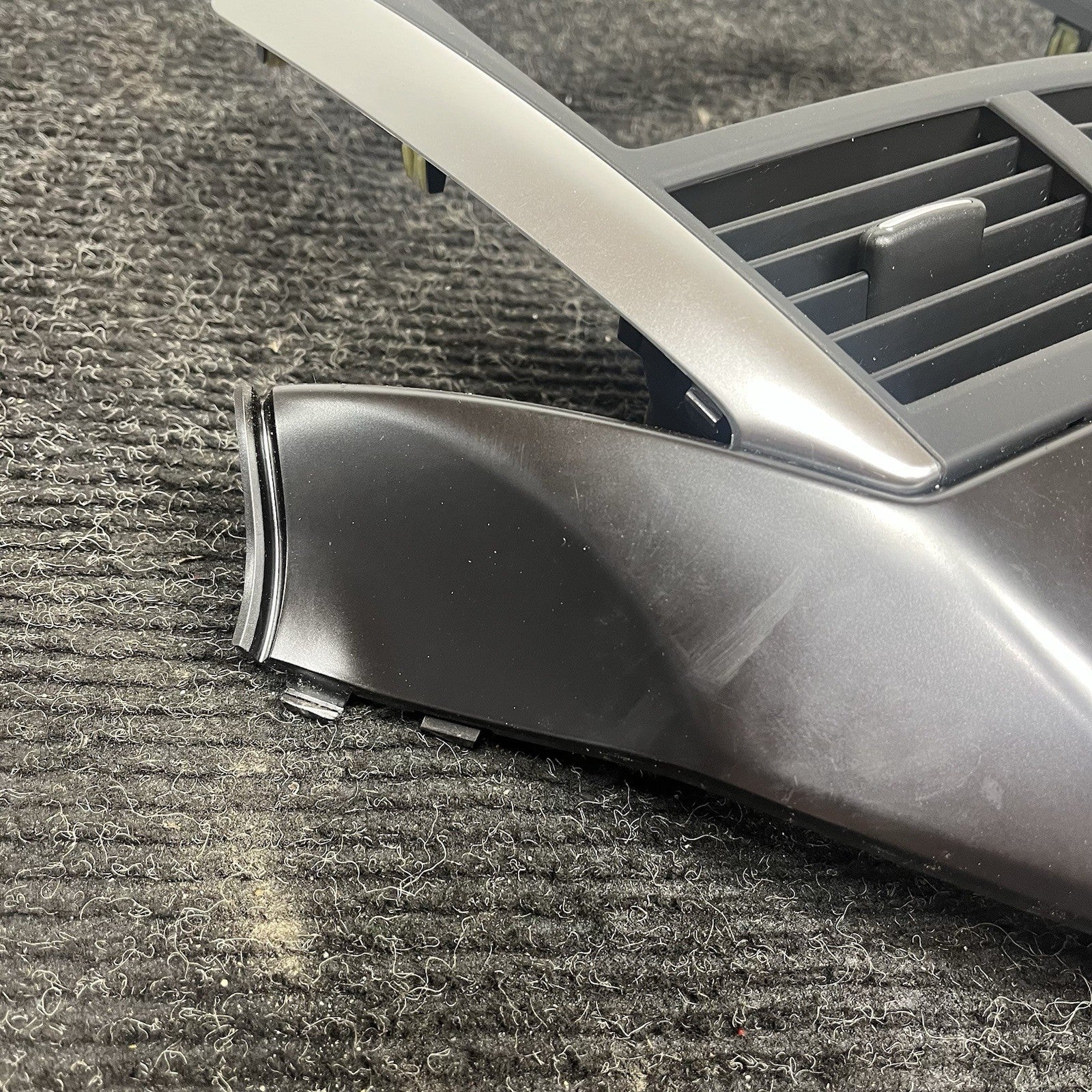 ☑️ 11-14 SUBARU WRX STI OEM DARK GRAY CENTER DASH TRIM W/ HVAC CONTROLS RH VENT