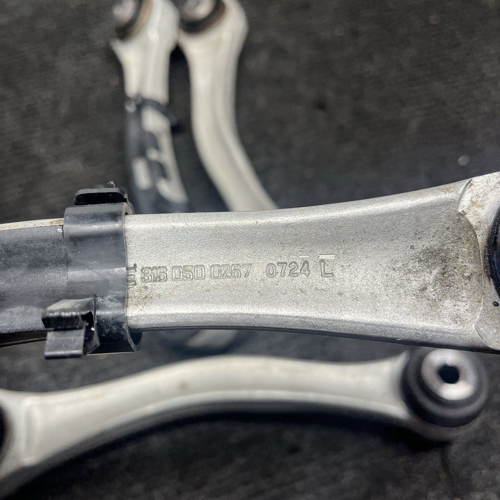 ☑️ 2008-2013 BMW E9x M3 Factory Rear Wishbone Guide Link Control Arm Set OEM