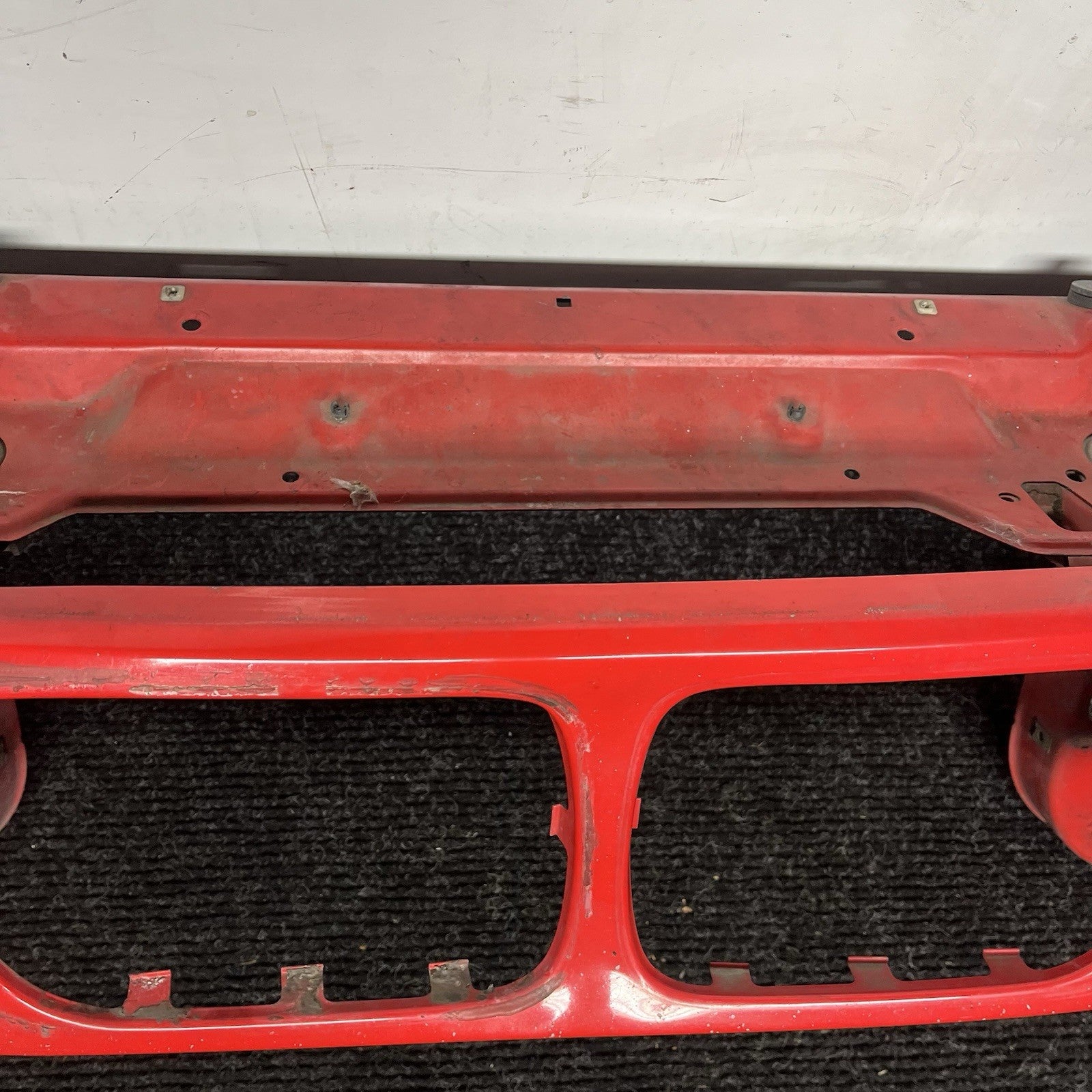 ☑️ 91-99 BMW E36 3 Series M3 Front Clip Radiator Core Support Panel Hellrot OEM