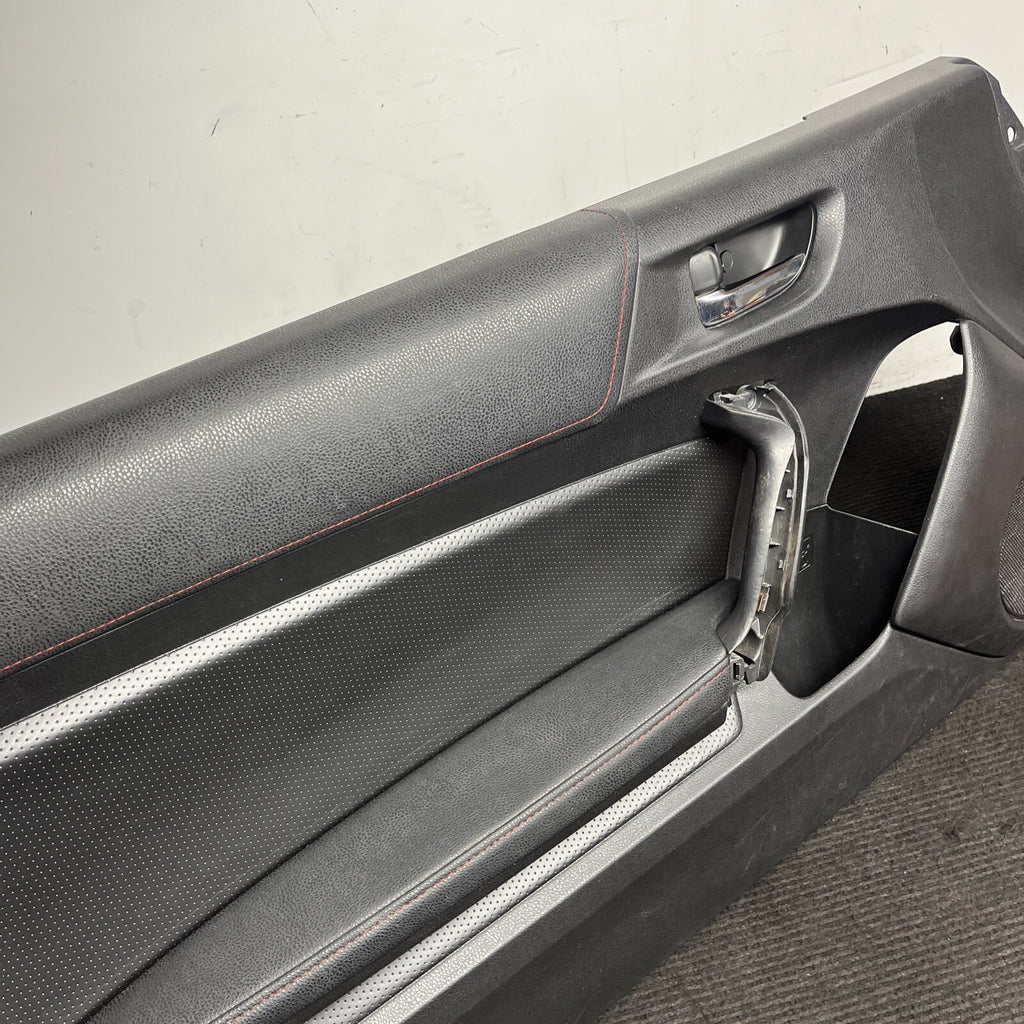 ☑️ 2013-2016 LH SCION FRS BRZ 86 OEM RED STITCHED DOOR PANELS SPEAKER ARM REST