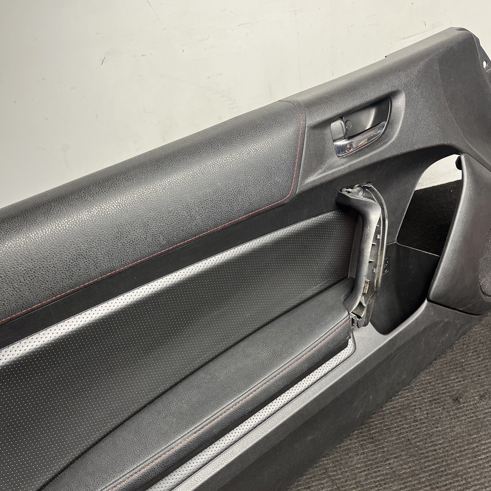 ☑️ 2013-2016 LH SCION FRS BRZ 86 OEM RED STITCHED DOOR PANELS SPEAKER ARM REST