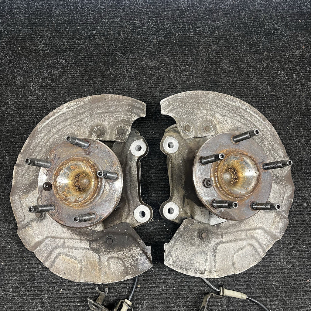 ☑️ BMW E88 E82 E90 E92 3 Series Front Spindle Knuckle Wheel Hub Bearing Pair OEM