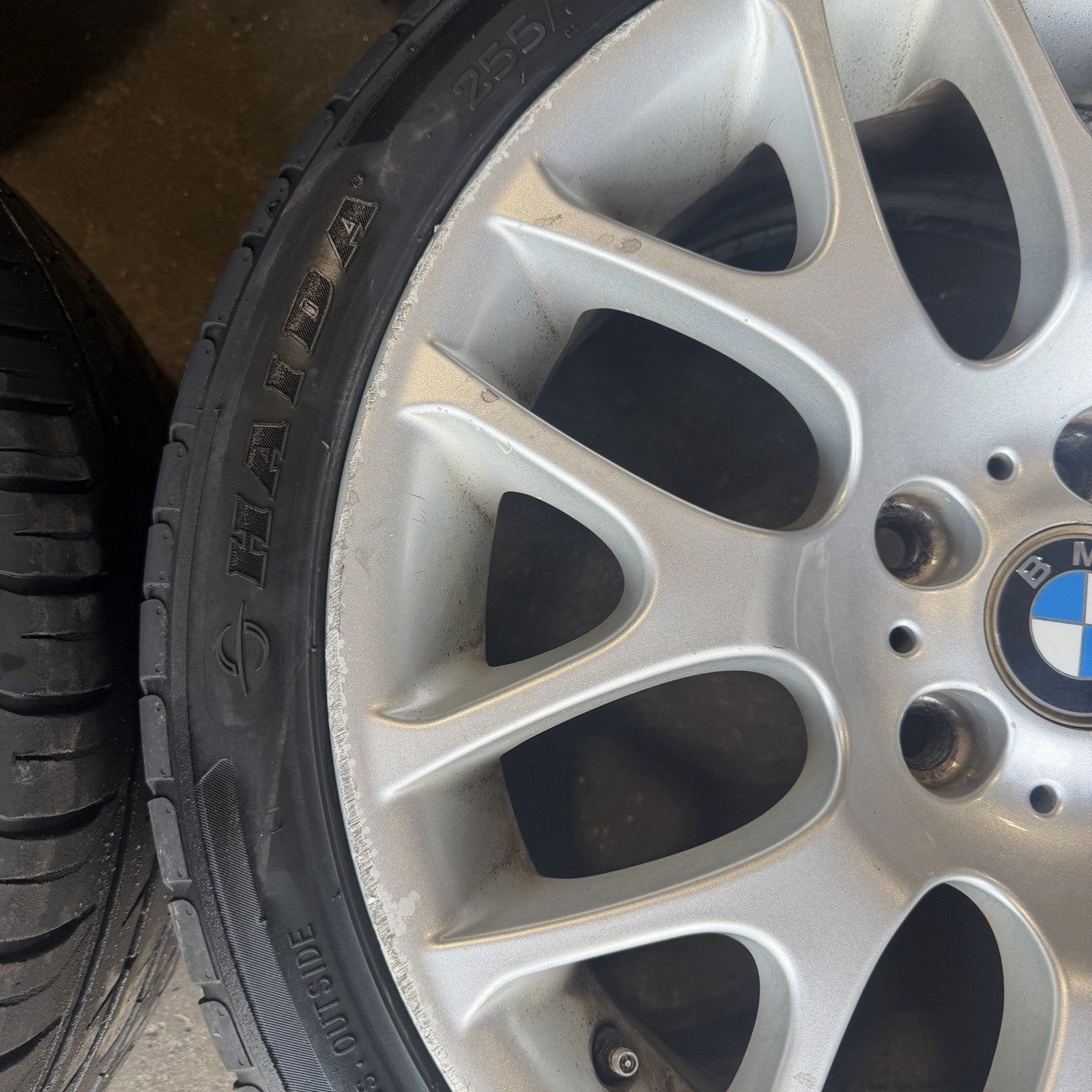 ☑️ 07-12 BMW E92 E90 E93 328i 335is Wheel Rim Tire Set Style 197 Silver BBS OEM