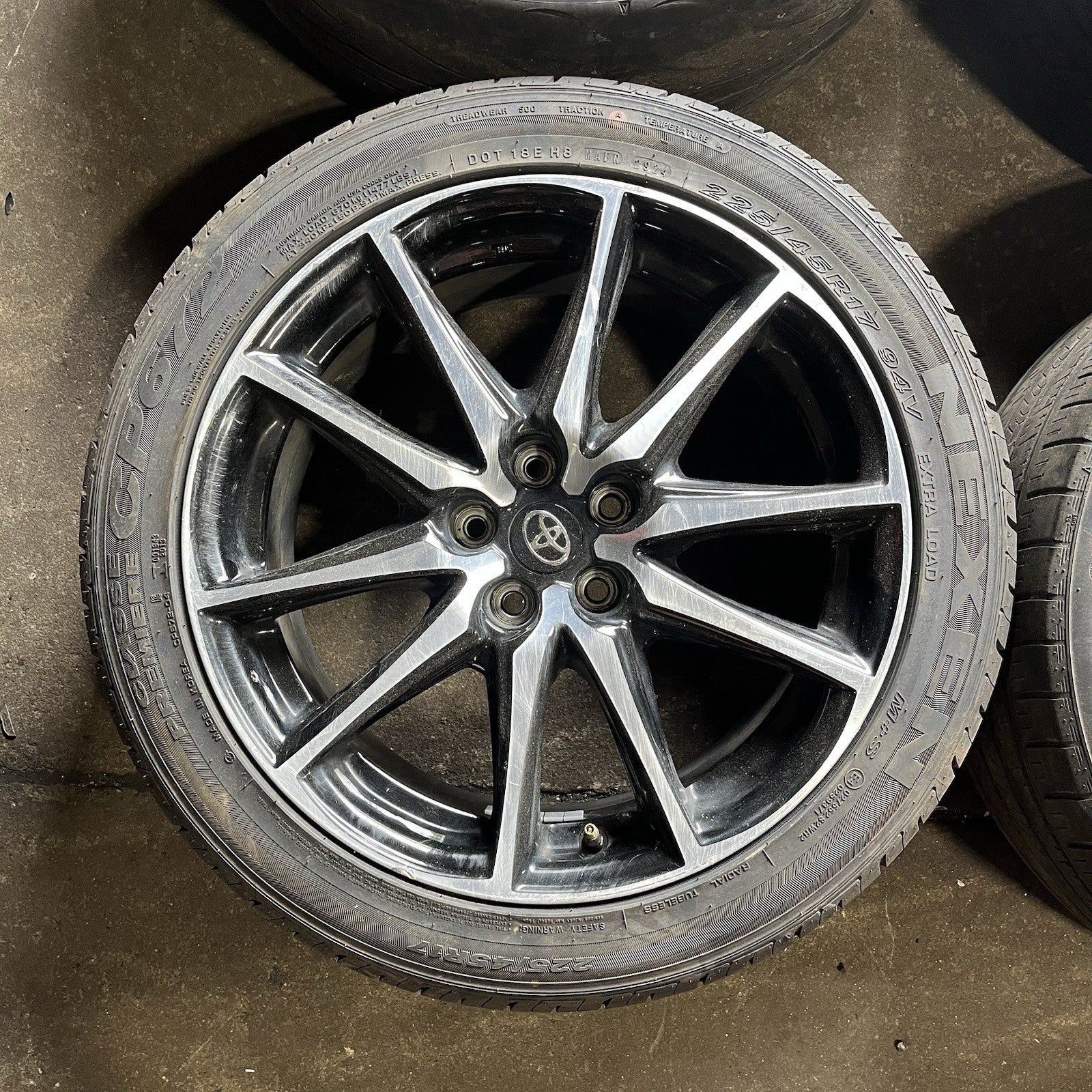 ☑️ 2022-26 Toyota GR86 Base Wheel Set Rim Tire 17” 17x7.5 +48 Offset Factory OEM