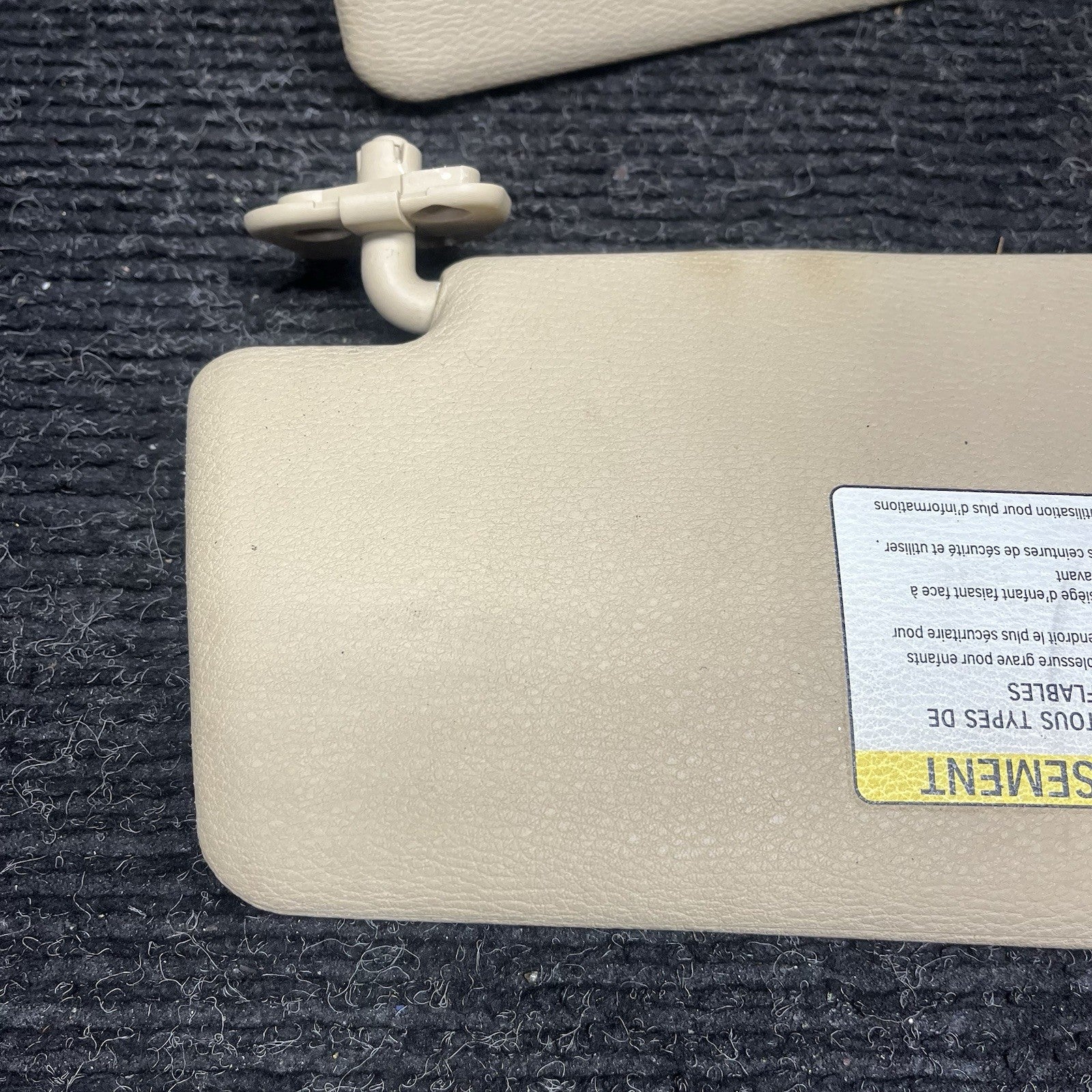 ☑️ 2007-2013 BMW E70 X5 X5M Front Left Right Interior Sun Visor Pair BEIGE OEM