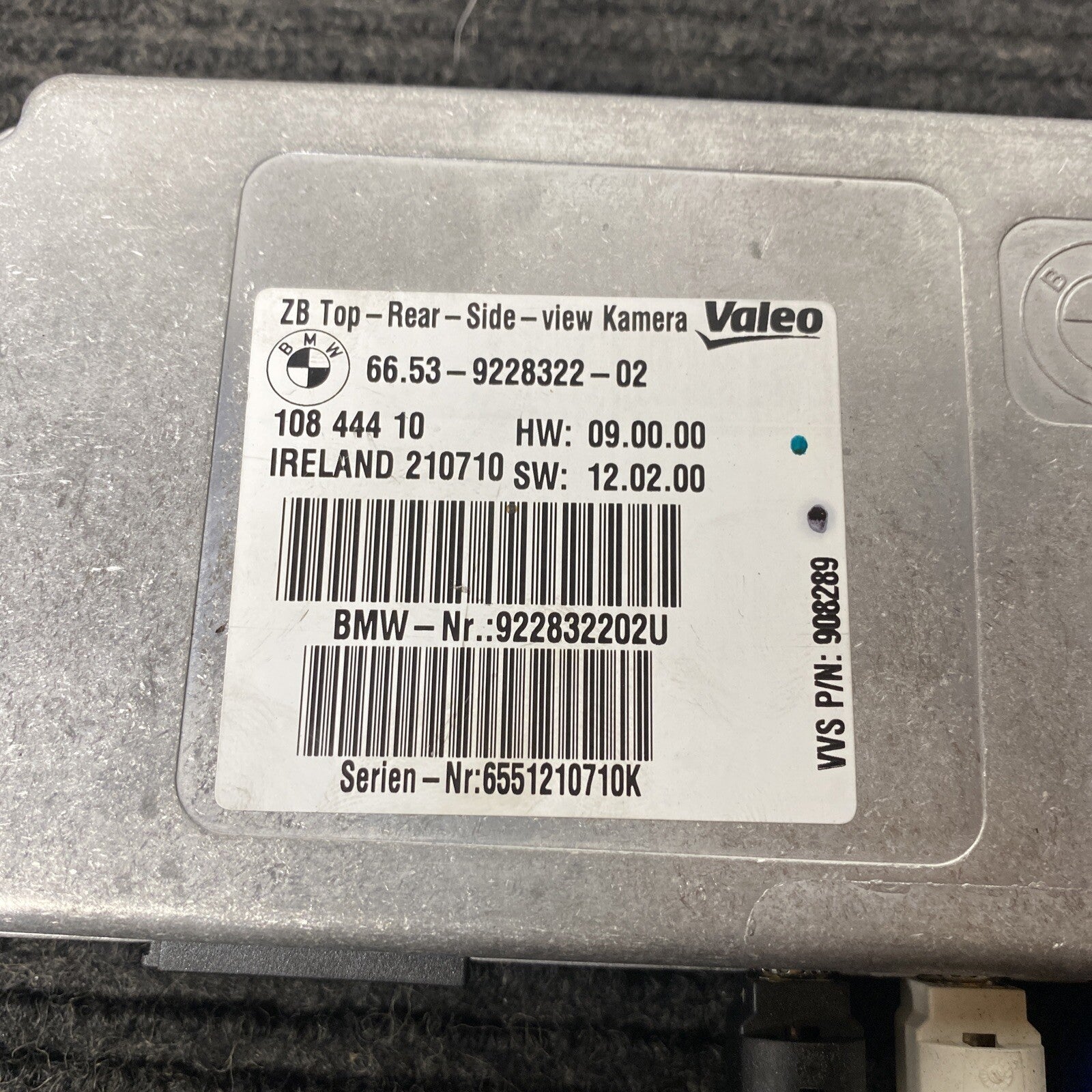 ☑️ 10-18 BMW F30 F10 F06 F13 TOP REAR SIDE VIEW CAMERA CONTROL MODULE ECU OEM