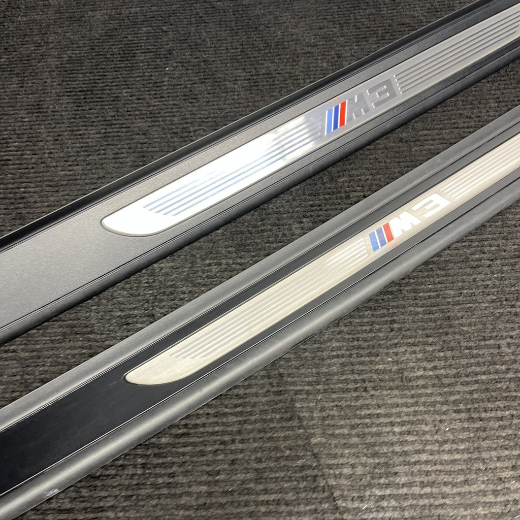 ☑️ 08-13 OEM BMW E92 E93 M3 Door Sill Plate Molding Trim Left Right SET M3