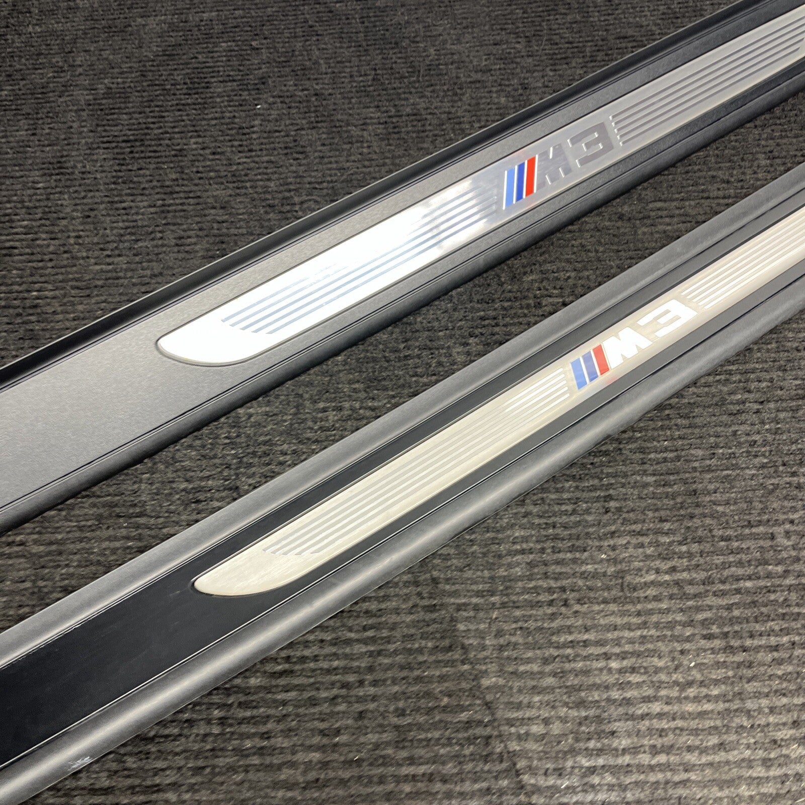 ☑️ 08-13 OEM BMW E92 E93 M3 Door Sill Plate Molding Trim Left Right SET M3