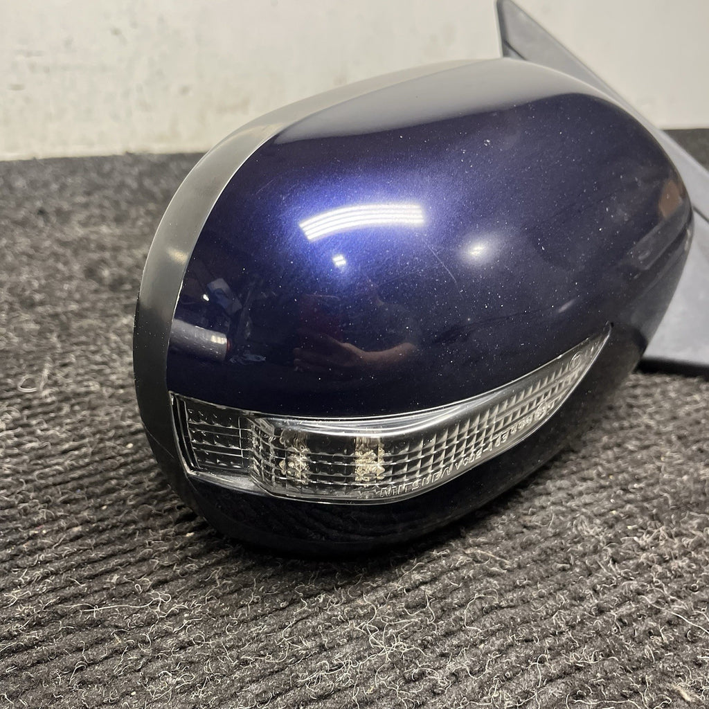 ☑️ 2008-2014 Subaru WRX STI RH Right Passenger Door Mirror DGM Dark Blue OEM