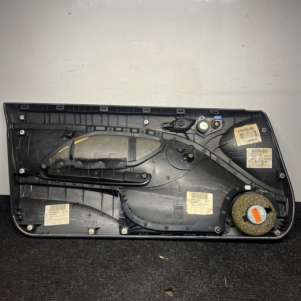 ☑️02-06 BMW E46 COUPE CONVERTIBLE PASSENGER RIGHT SIDE DOOR PANEL CARD BLACK OEM