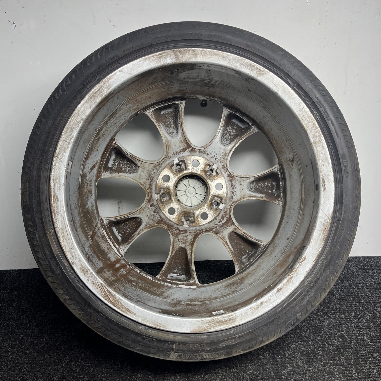 ☑️ 2006-13 BMW 335i E90 E92 18x8 STYLE 162 FRONT WHEEL RIM SILVER OEM 225/40/R18