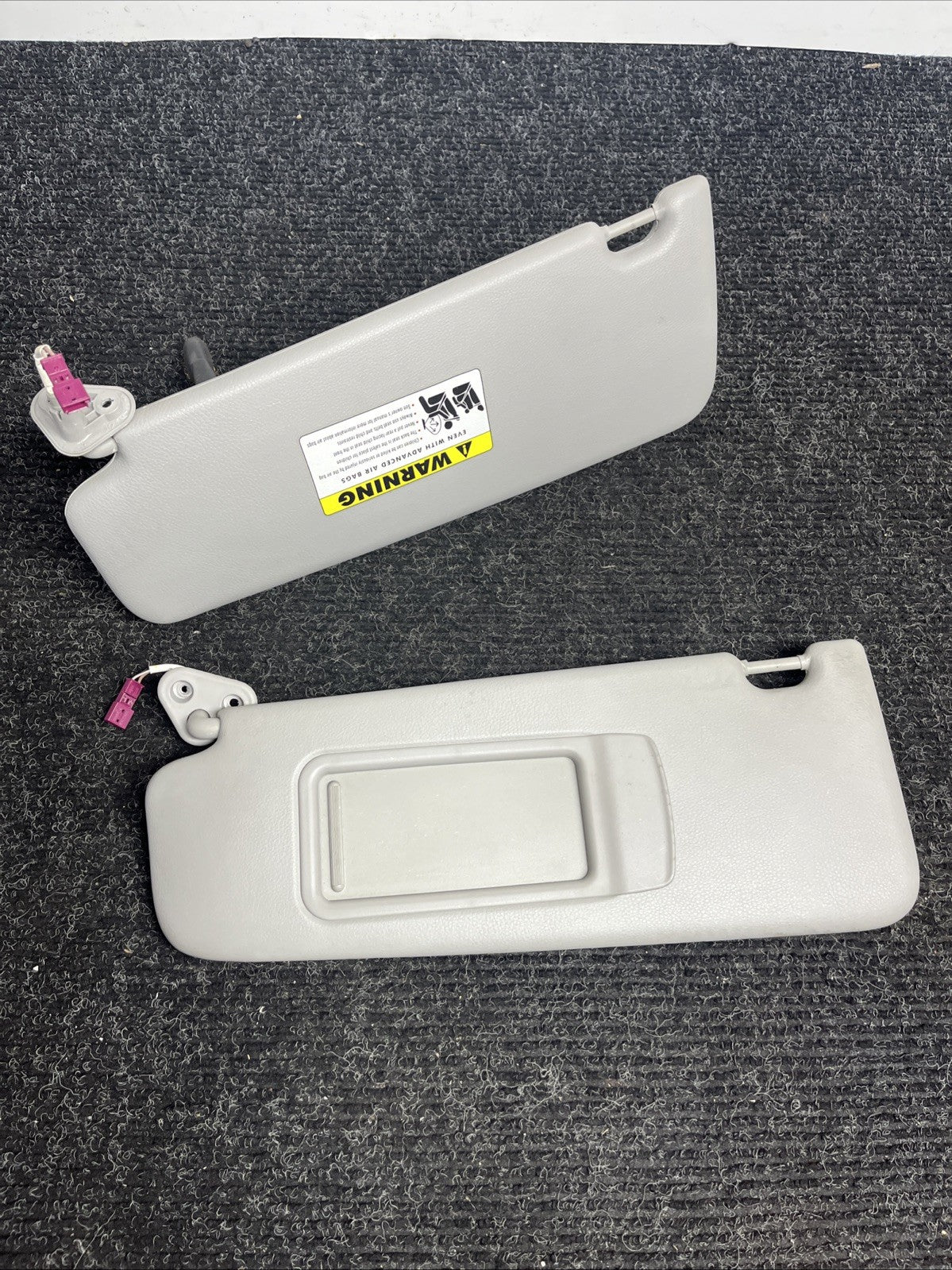 ☑️ 2006-2011 BMW E90 Sun Visor Shade Set Visors Left Right Pair Gray OEM