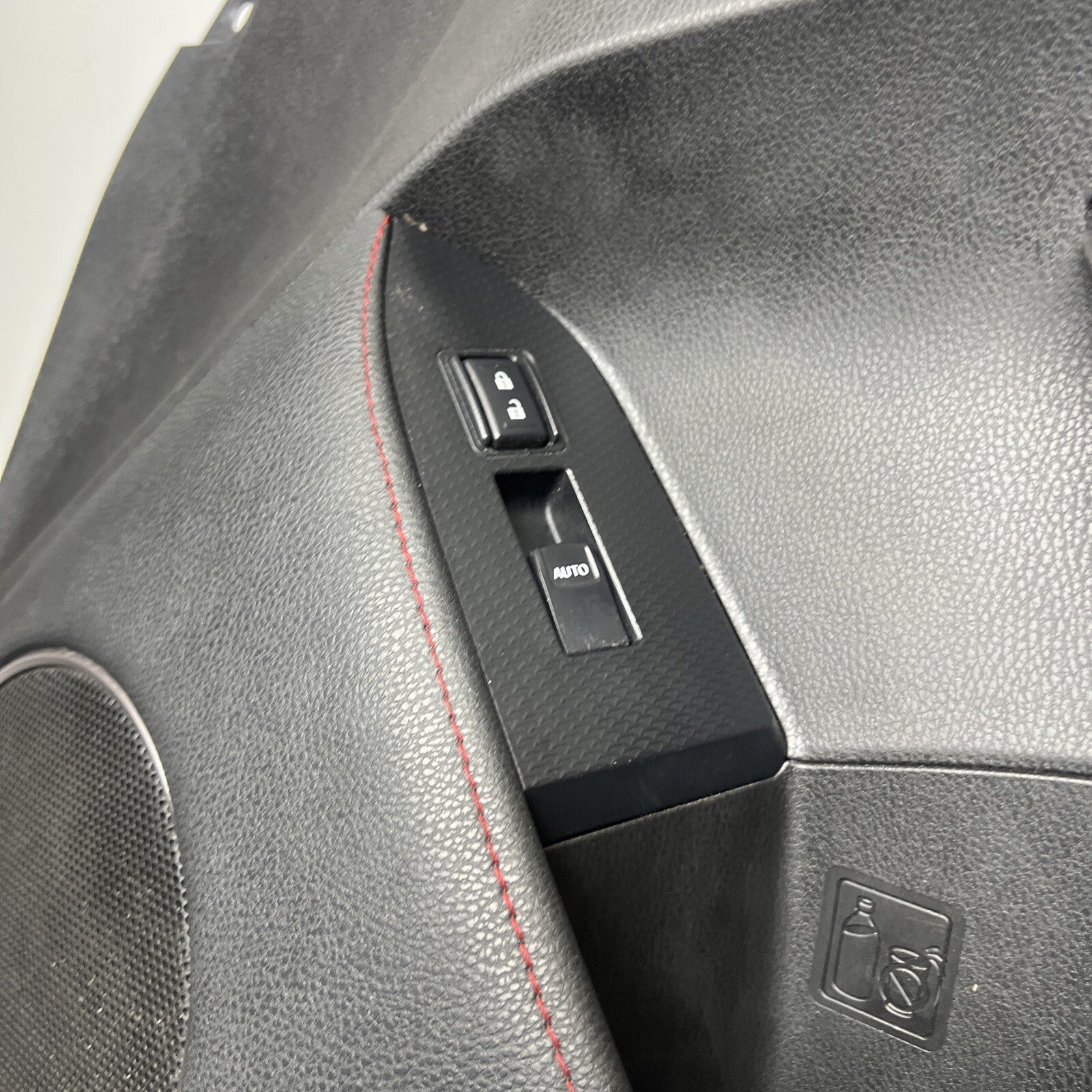 ☑️2015 SCION FRS FR-S BRZ RIGHT PASSENGER DOOR PANEL OEM LEATHER RED STITCH