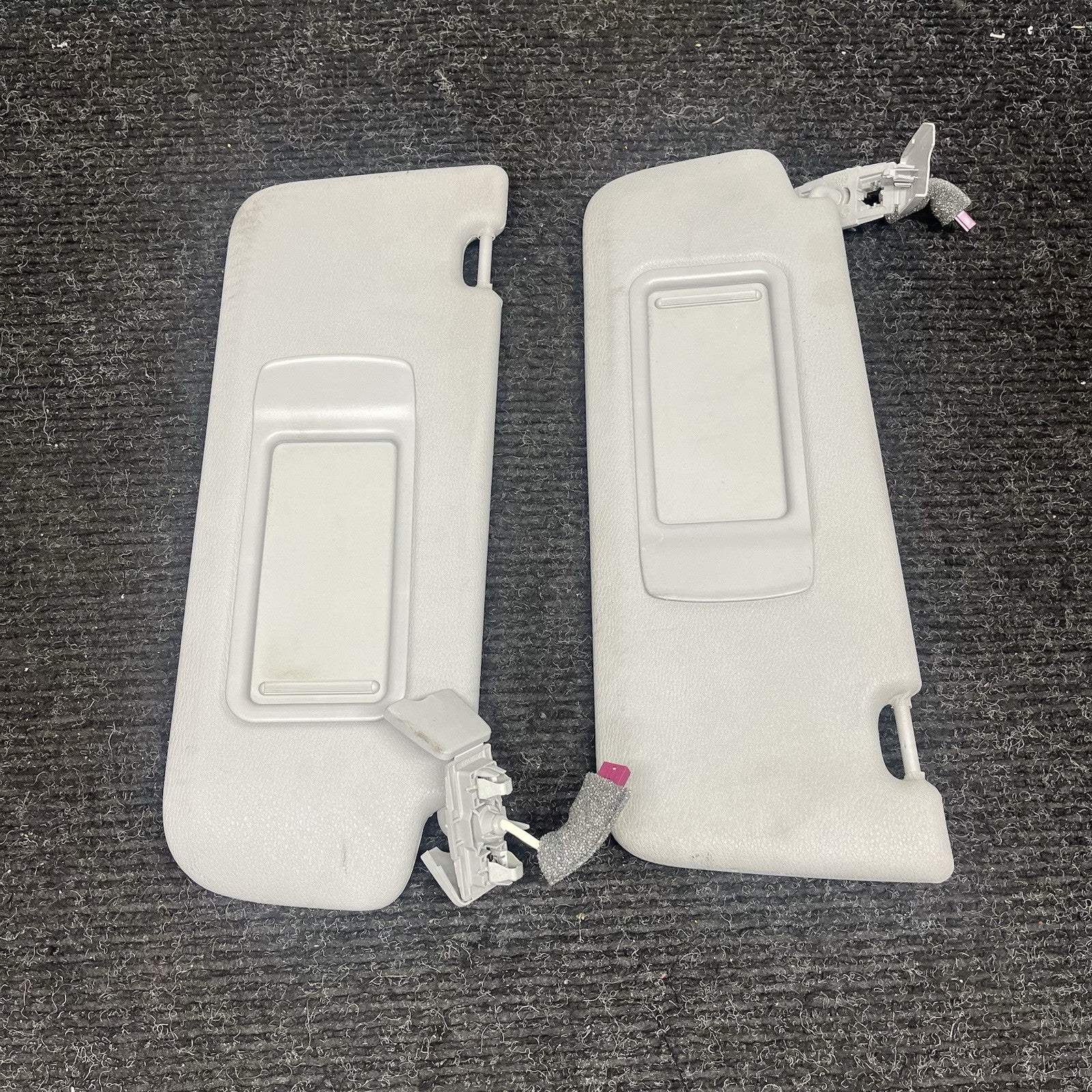 ☑️ 11-17 OEM BMW F25 X3 Left Right Driver Passenger Sun Visor Pair Beige SET