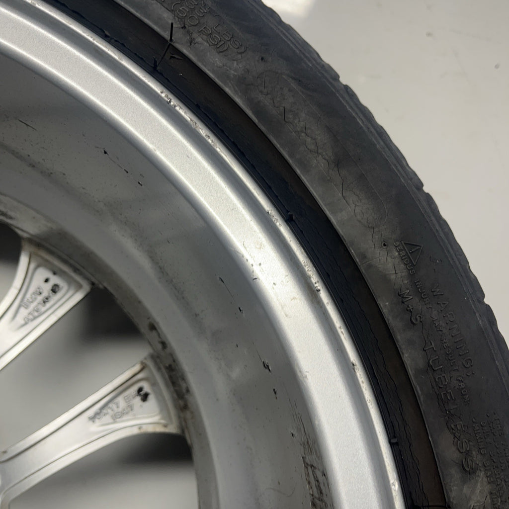 ☑️ Bmw E46 330 328 325 Oem Rim Factory Wheel 17" X 7" 10 Spoke Scuffs 6757042