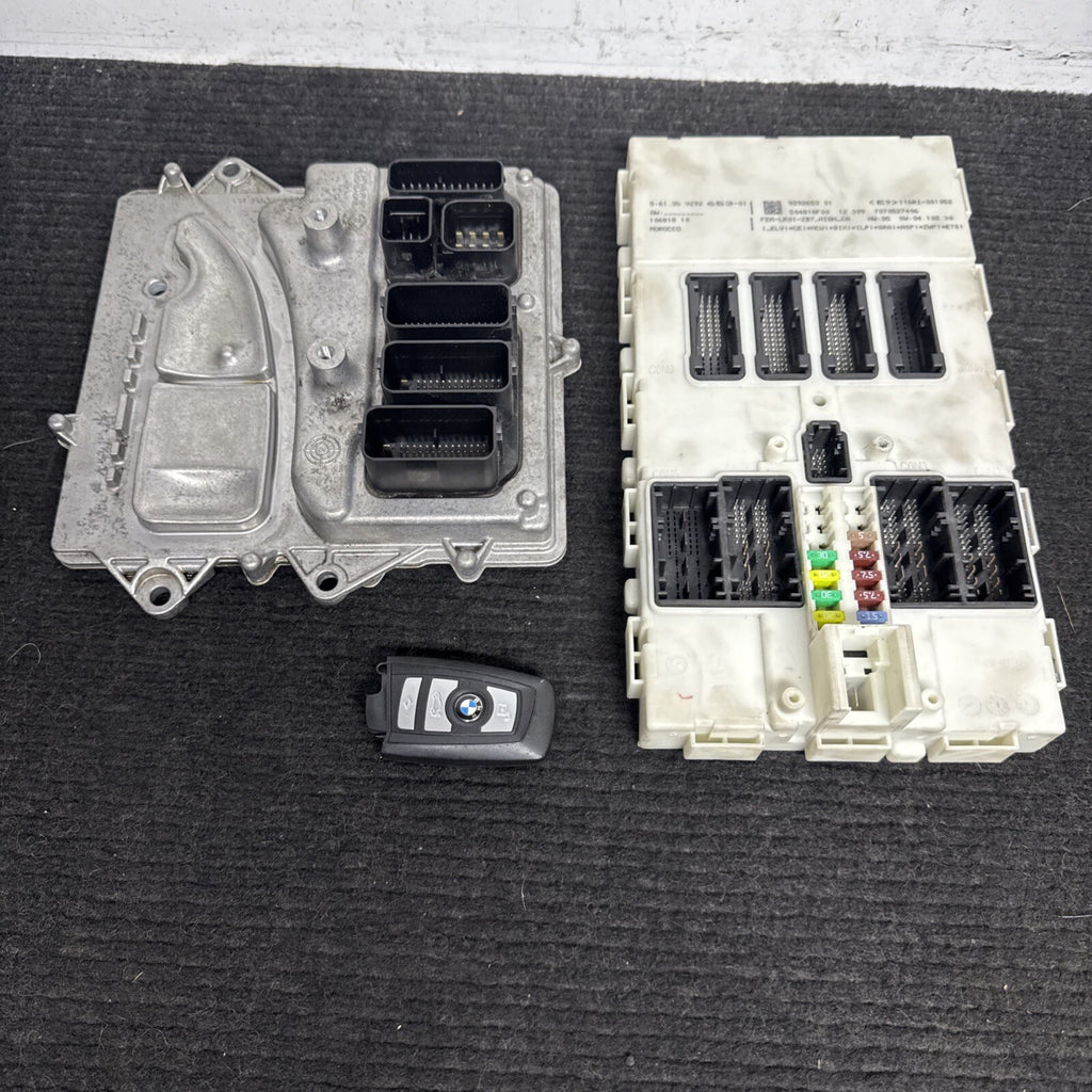 ☑️ 2014-2016 BMW 335i ACTIVE HYBRID F30 3.0 N55 TURBO ECM DME BCM MODULE KEY SET