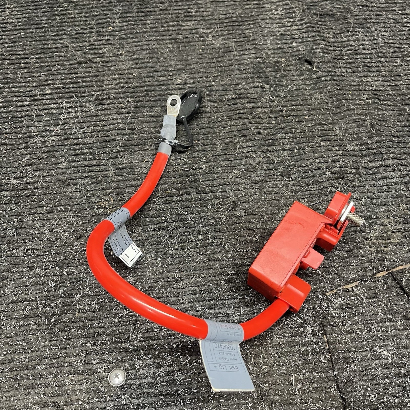 ☑️ 06-13 OEM BMW E82 E90 E92 E88 Battery Plus Pole Terminal Positive Red Cable