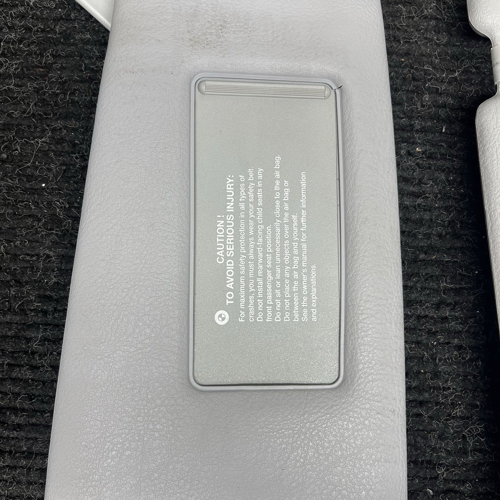 ☑️ 1995-1999 BMW E36 Coupe Sedan Sun Visor Pair Grey Vinyl Left Right OEM