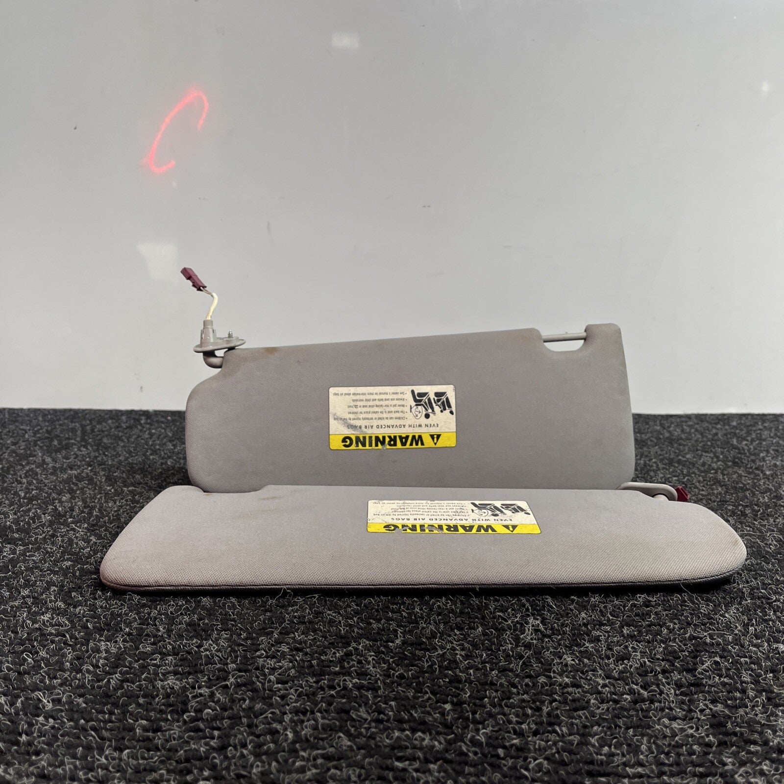 ☑️ BMW E92 328i 335i Coupe Sun Visor Set Left Right Pair Grey OEM LH RH