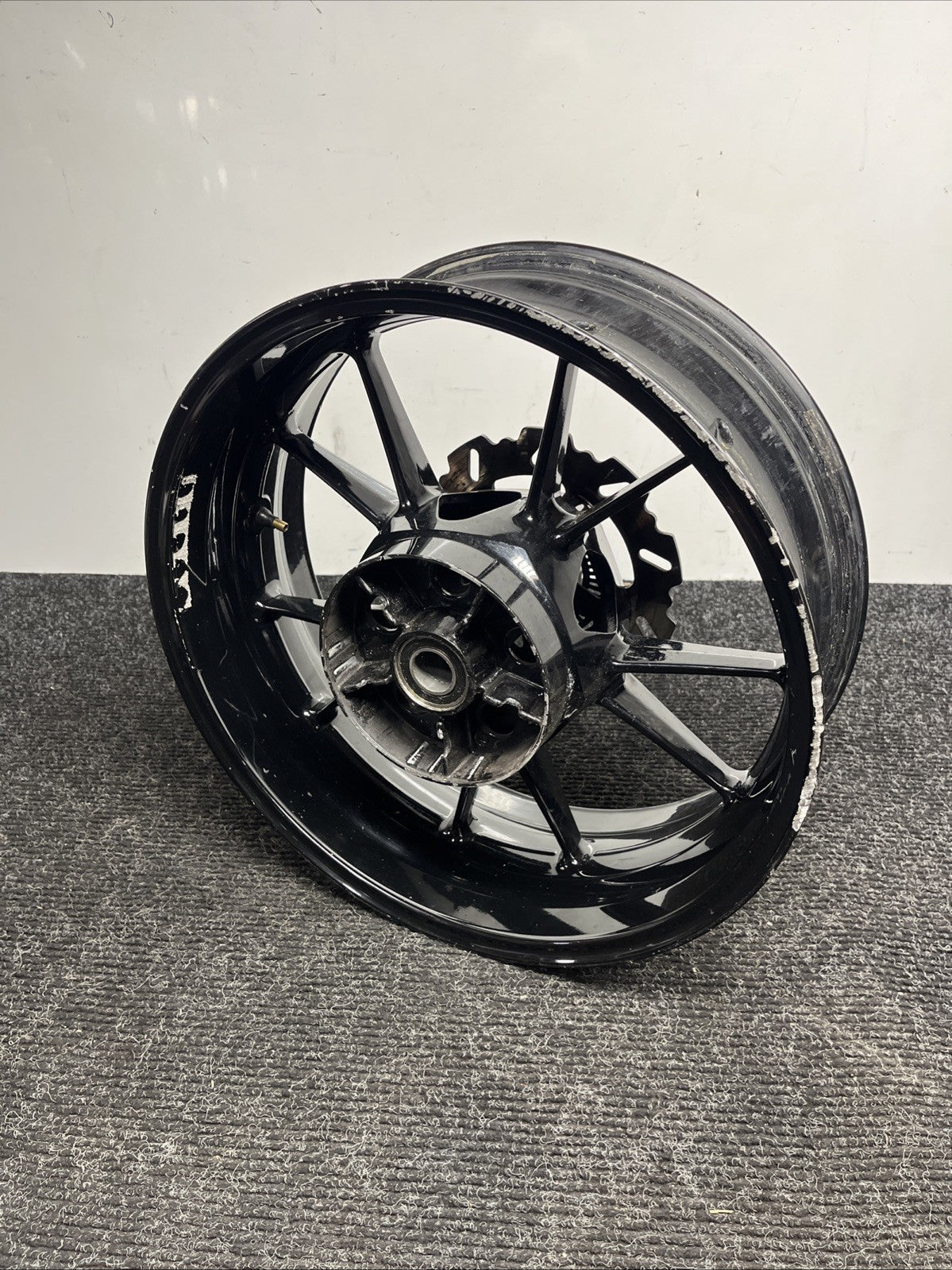 ☑️ OEM GENUINE 2009-2014 BMW S1000RR BLACK REAR WHEEL RIM (53711760)