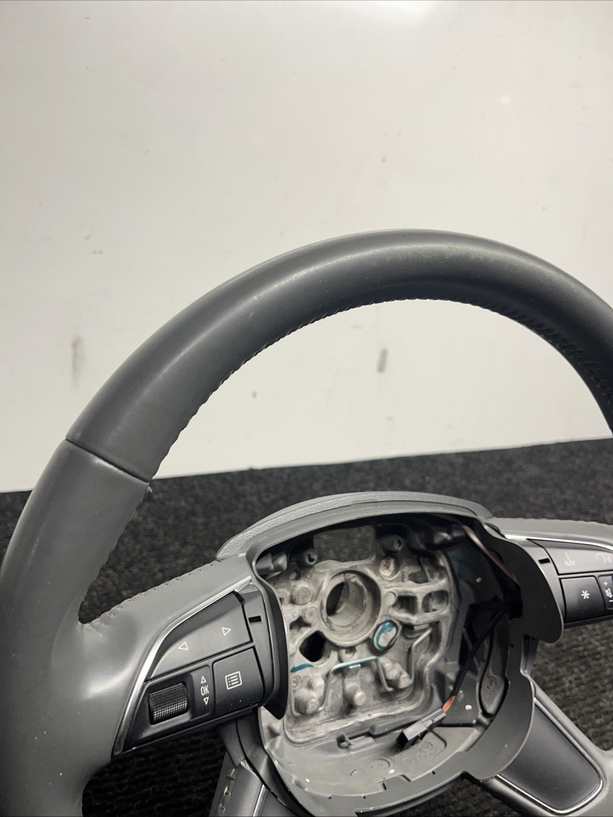 ☑️ 2013-2017 AUDI A4 S4 AllRoad Q5 SQ5 Q7 STEERING WHEEL 4 SPOKE 4L0419091AC OEM