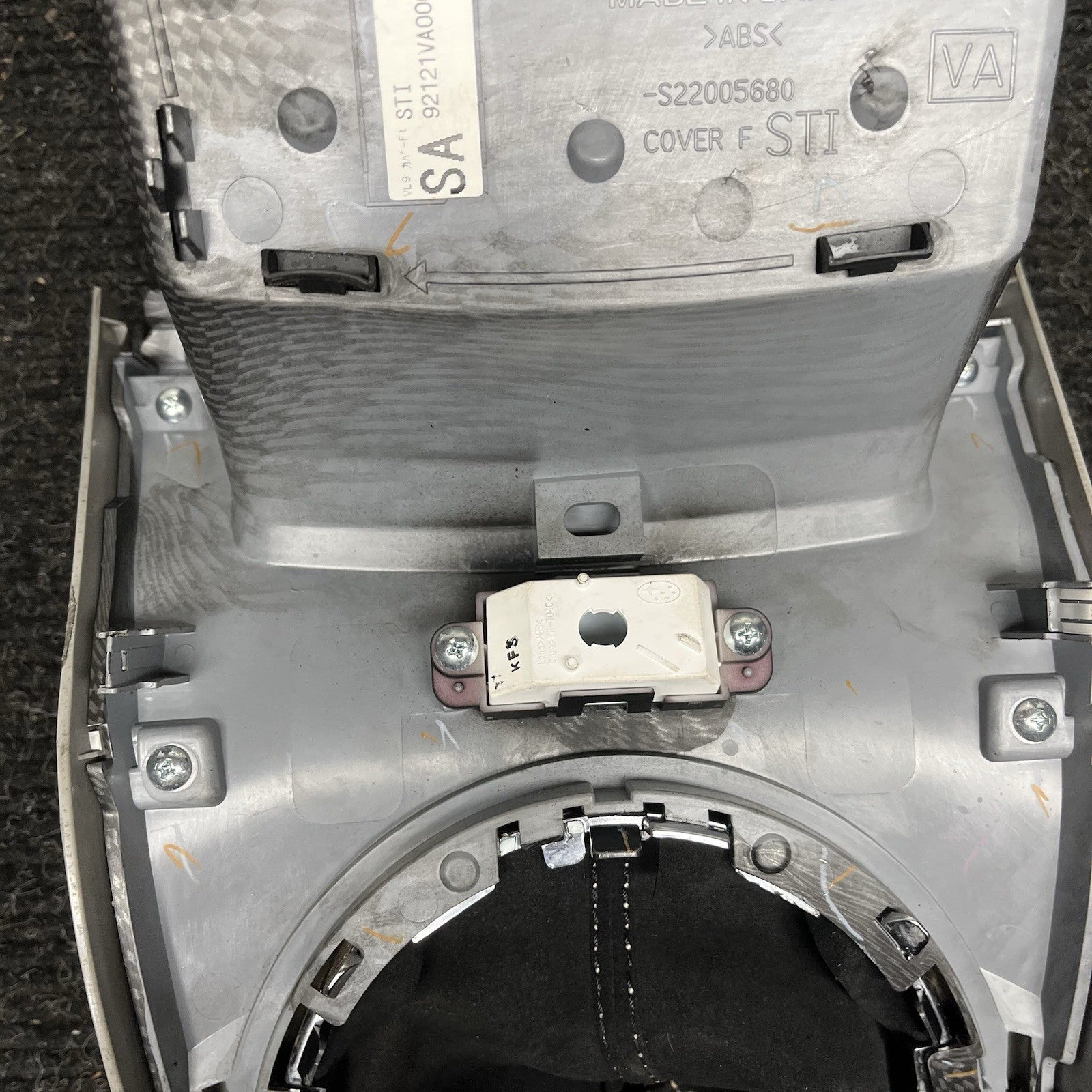 ☑️ 2015-2017 Subaru WRX STi OEM Shifter Surround Trim w/ Aftermarket Shift Boot