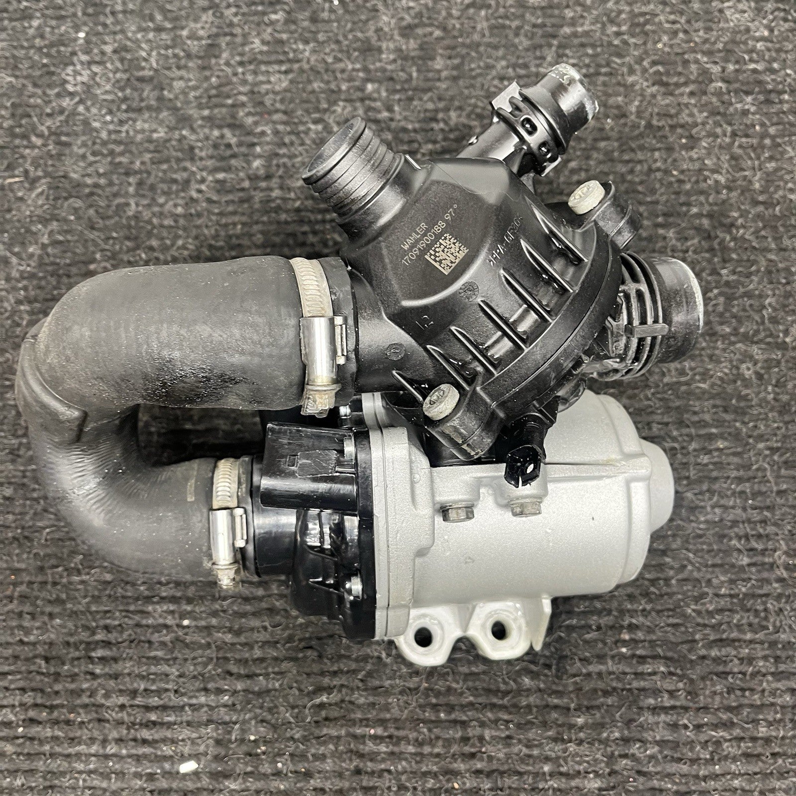 ☑️LOW MILES! BMW E82 E90 E92 F10 N54 N55 Electric Metal Water Pump W/ Thermostat