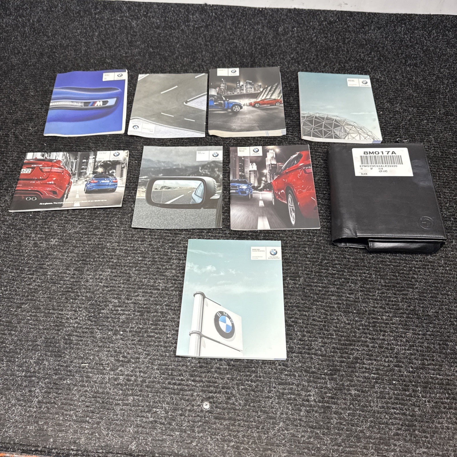 ☑️ 2010-2013 OEM BMW E70 E71 X5M X6M Owners Manual Book w/ Wallet SET