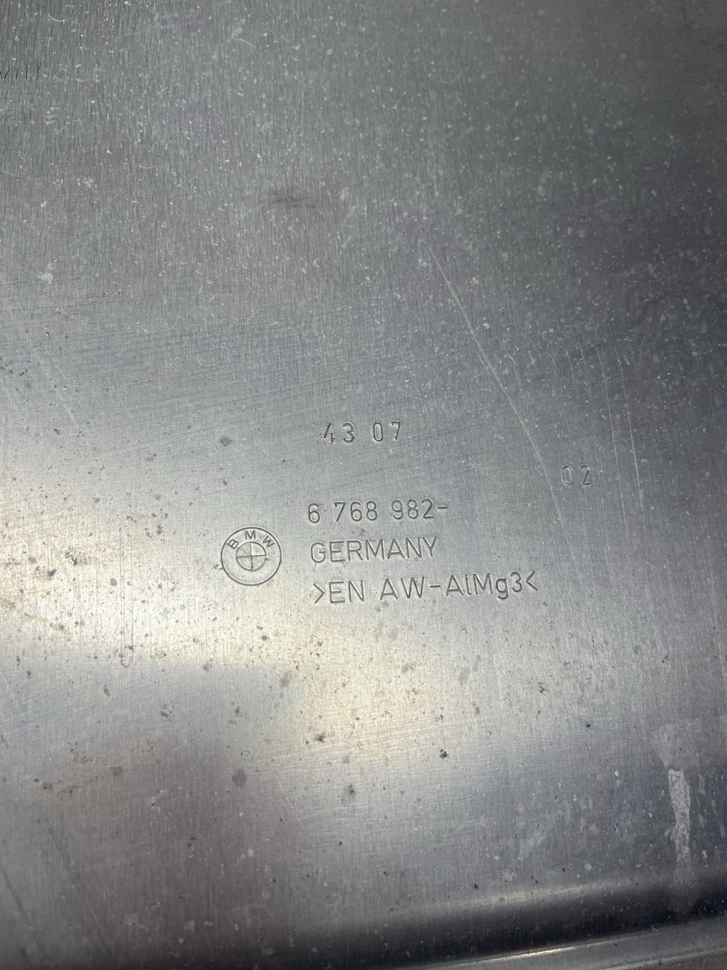 ☑️07-13 BMW E90 E92 335i 328i AWD Front Under Engine Reinforcement Plate 6768982