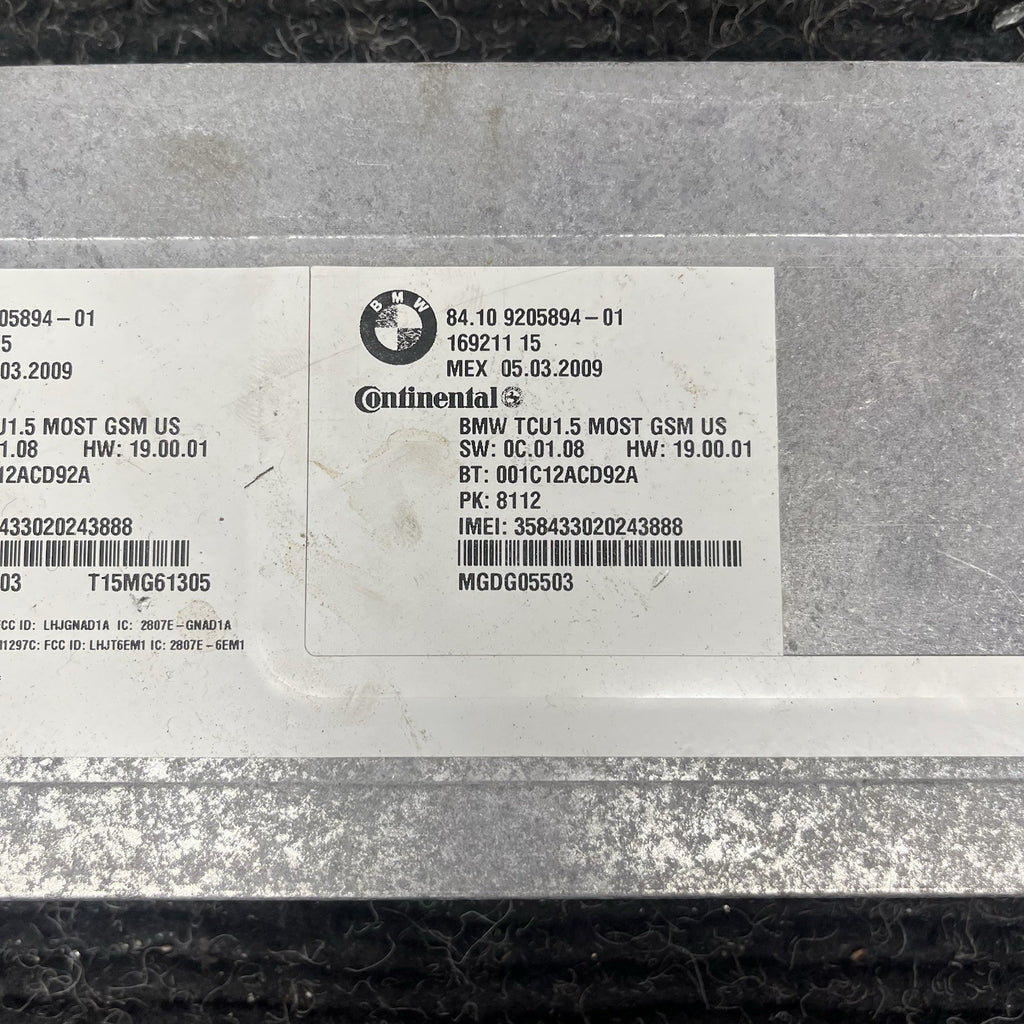 ☑️ OEM 09-13 BMW E82 E88 E90 E92 E60 E64 E70 Telematics Bluetooth Control Module