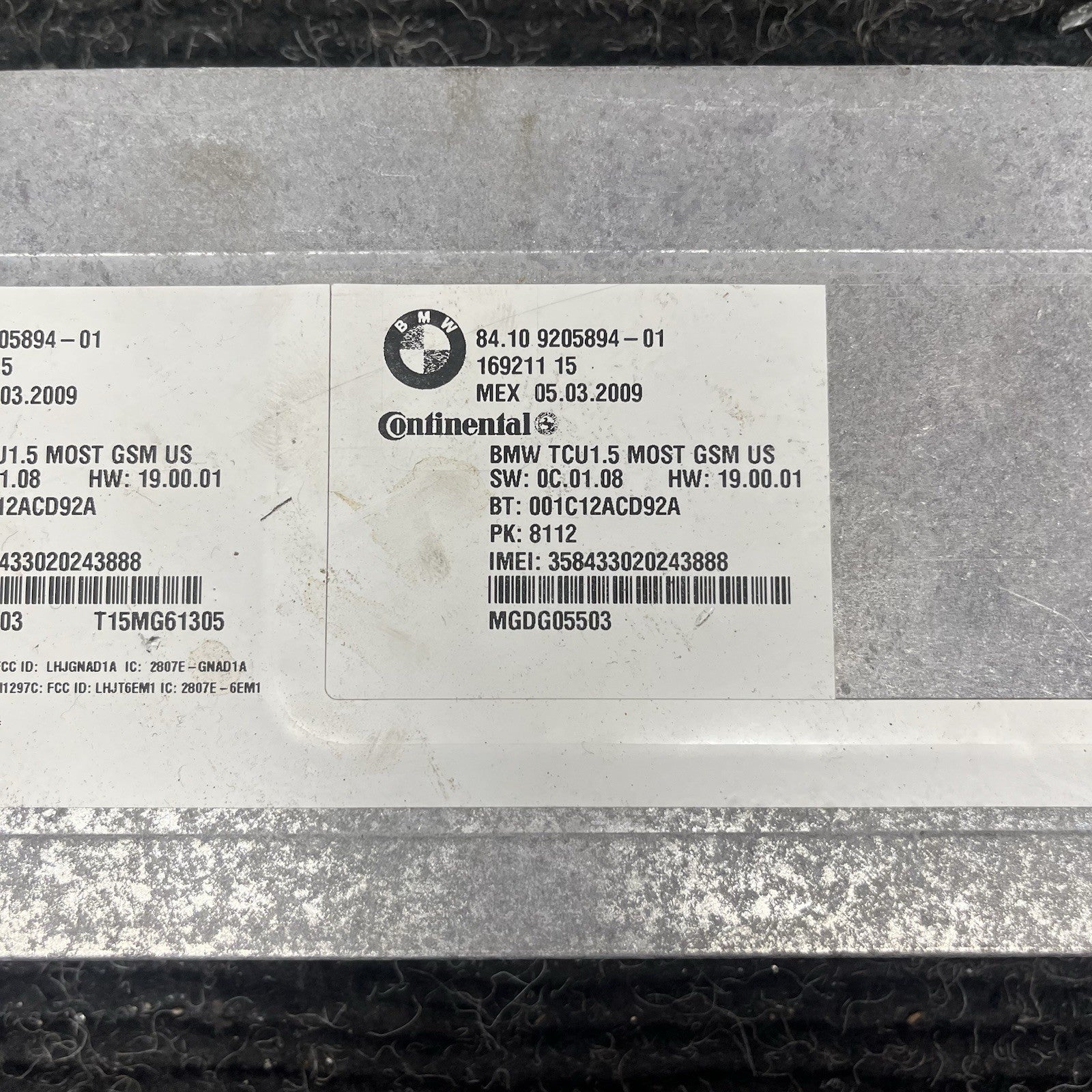☑️ OEM 09-13 BMW E82 E88 E90 E92 E60 E64 E70 Telematics Bluetooth Control Module