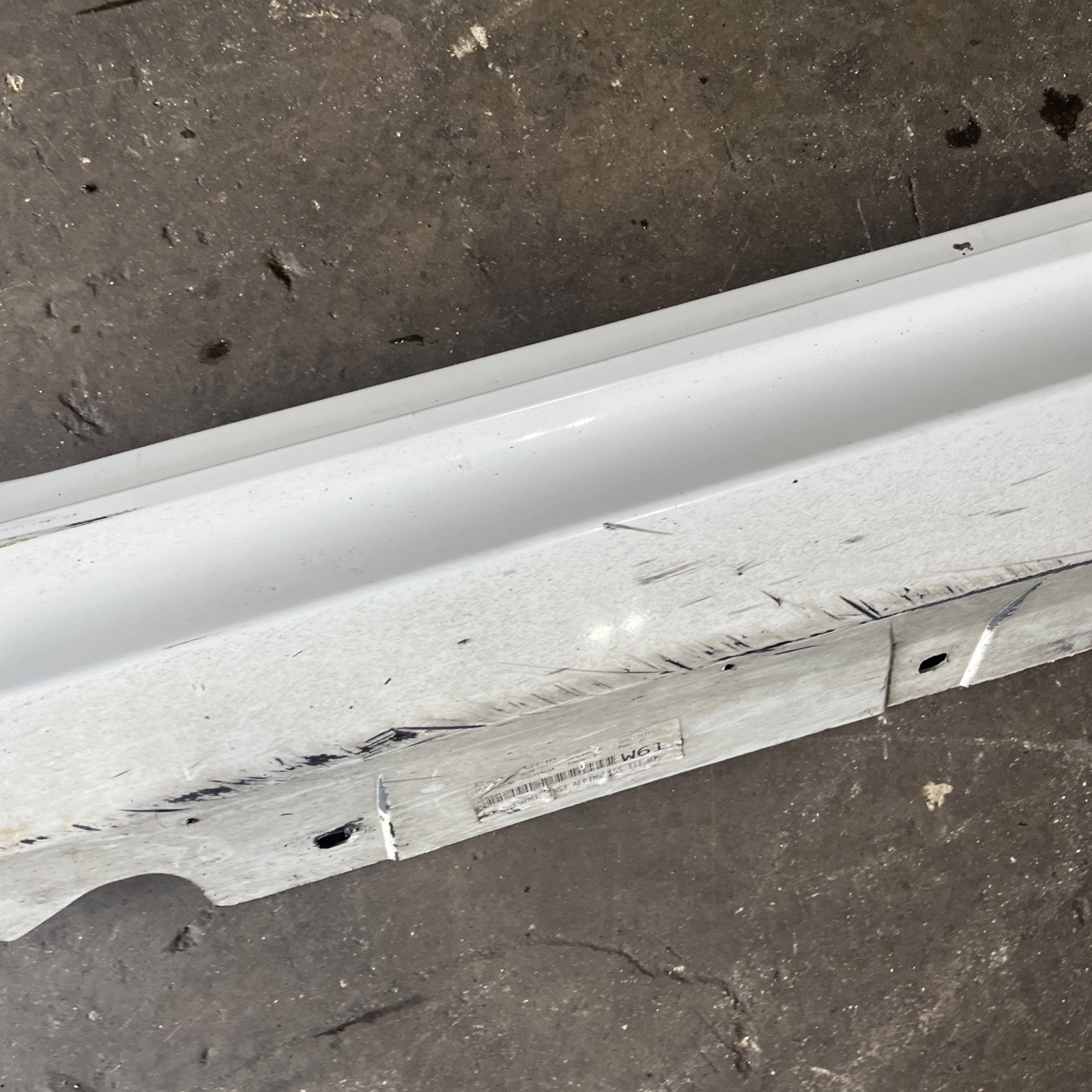 ☑️ 07-13 OEM BMW E92 E93 M3 Left Driver Side Skirt Rocker Panel Alpine White