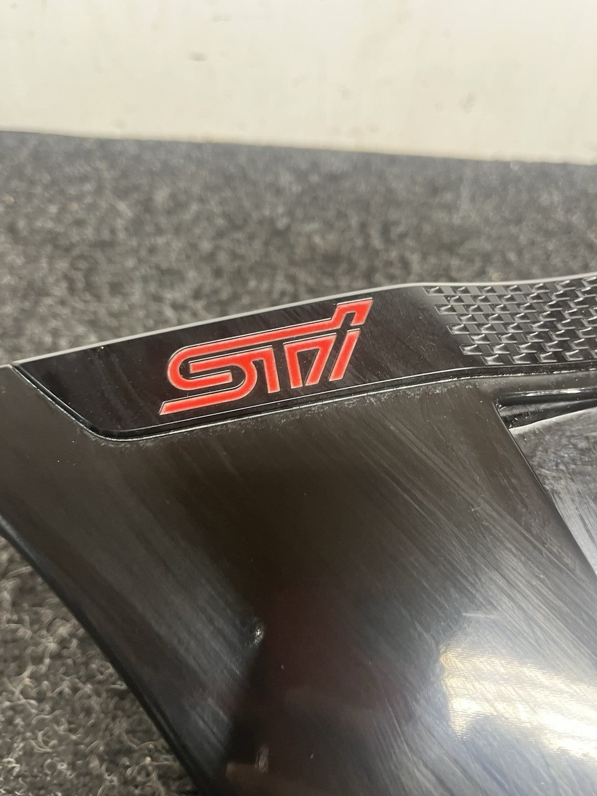 ☑️ 2015 2021 SUBARU WRX STI FRONT LEFT FENDER MOLDING GARNISH OEM BLACK