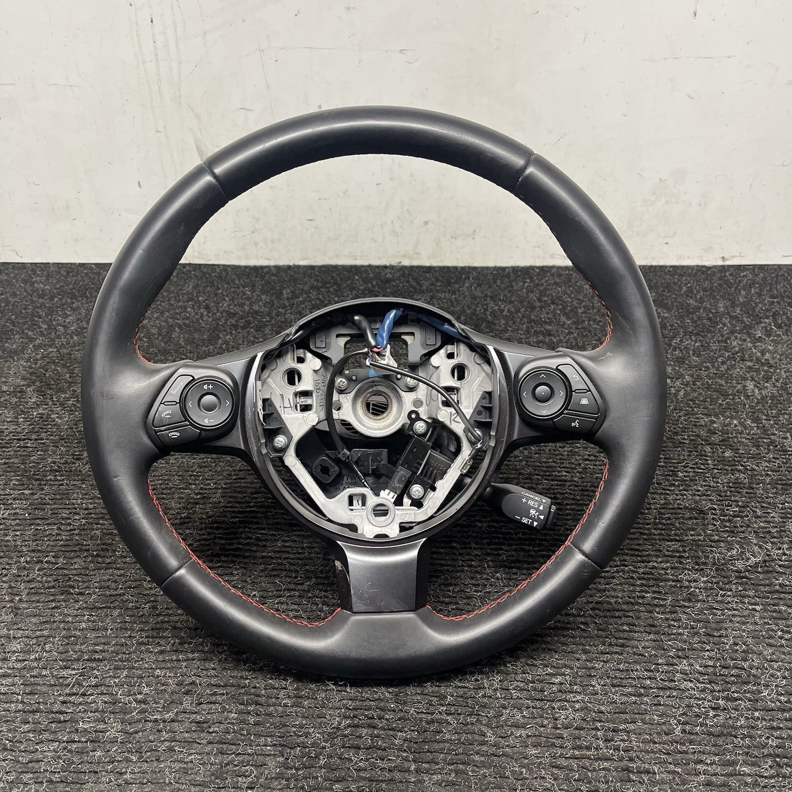 ☑️ 22-24 SUBARU BRZ STEERING WHEEL LEATHER BLACK OEM MANUAL GS131-16410